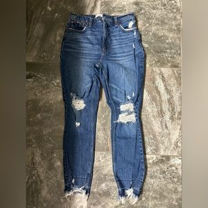 Abercrombie distressed skinny jeans